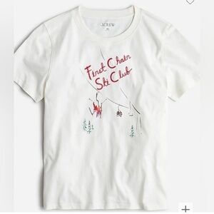 NEW! J. Crew tee, First Chair Ski Club Graphic🎿⛷️